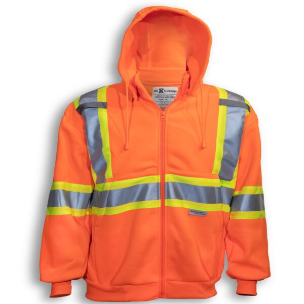 PolyCorp - Orange Safety Pull Over Hoodie Thumbnail