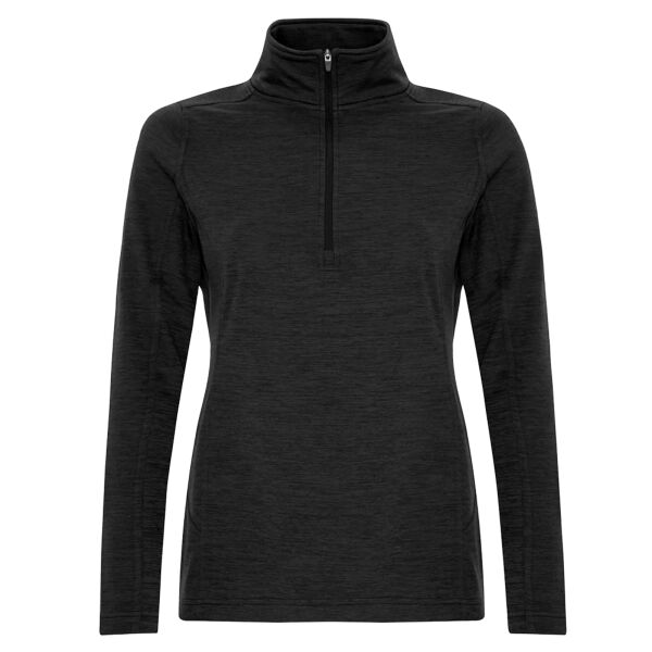 ATC DYNAMIC HEATHER FLEECE 1/2 ZIP LADIES' SWEATSHIRT. Thumbnail